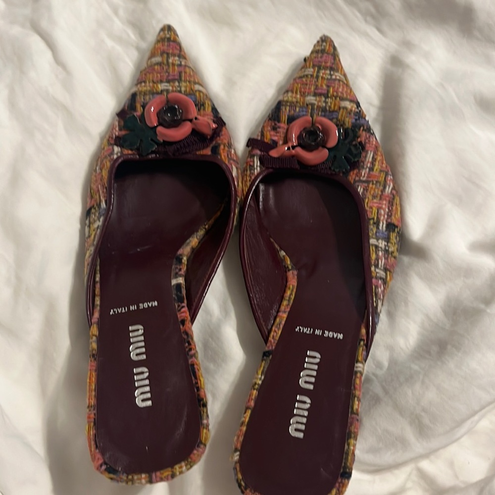 Miu Miu kitten heels size 36